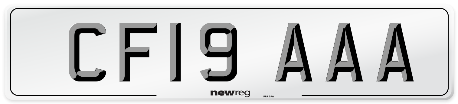 CF19 AAA Number Plate from New Reg